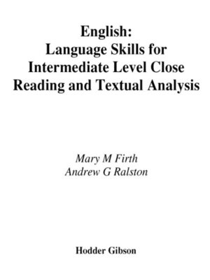 cover image of English Language Skills for Intermediate Level